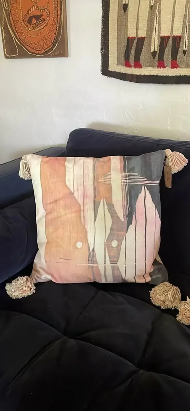 Pair of West Elm Tassel Throw Pillows